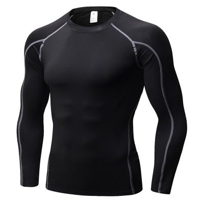 China Custom Made Anti-Wrinkle Mens Fast Gym Sporty Mens Workout Shirt Long Sleeve T-Shirts for sale