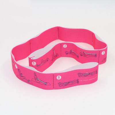 China Custom Eco-Friendly Logo Elastic Exercise Hip Circle Booty Yoga Gym Fitness Resistance Band for sale