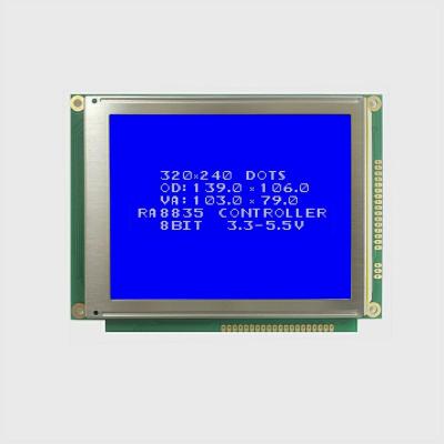 China 3 days lead time ra8835 controller 320x240 dot matrix lcd display graphic graphic 320x240 stn blue 8 bit lcd with 3.3v 4.7 inch for sale