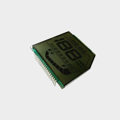 China OEM Htn Positive 34 Metal Pin Design Sunlight Anti-UV LCD Segment Display Motorcycle Tachometer Cutout Screen LCD Display motorcycle dashboard LCD readable for sale