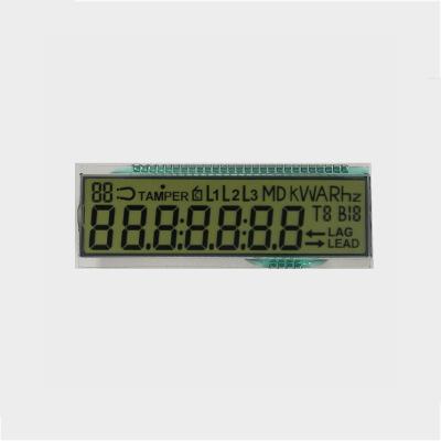 China 7 Segment Lcd Indian Market Black And White Digital Electricity Meter Panel 1/4 Duty TN HTN Pin Connectors Electronic LCD Panel for sale