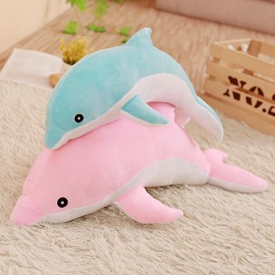 China Fasion 50Cm Custom Anime Cartoon Dolphin Toy Plush Pet Plush Toy Decorative Pillow Birthday Gift for sale