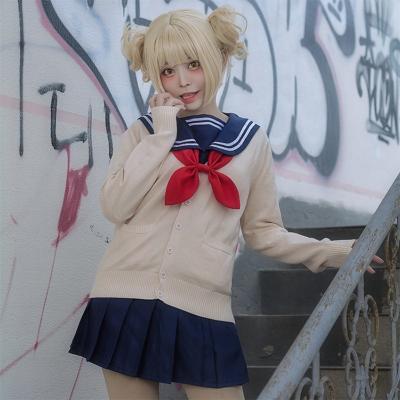 China My Hero Academia My Hero Academia Cosplay Anime Costume Cosplay Boku No Hero Academia Himiko Toga JK Uniform Sailor Women Suits With Sweaters for sale