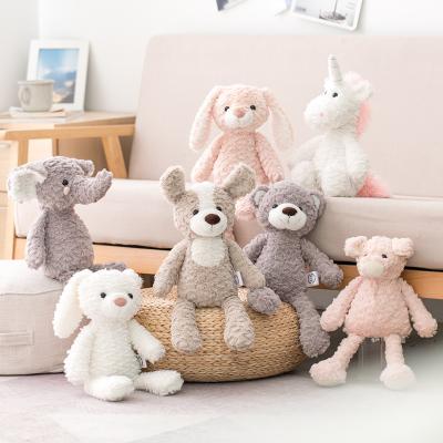 China Custom Cute Fasion 38Cm Bear Rabbit Animal Elephant Dog Plush Pillow Gift Plushie Toy for sale