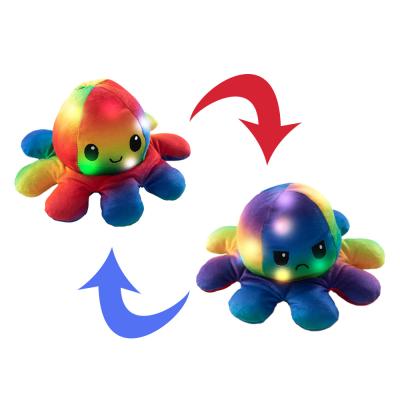 China Fasion 20*10Cm Cute Pet Octopus Plush Toy Baby Pillow Reversible Soft Birthday Gift Lightning Bolt for sale