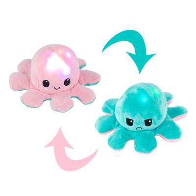 China Creative Fasion 20*10Cm Cartoon Octopus Plush Animals Toys Instant Pillow Decorative Reversible Doll Gift Ideas for sale