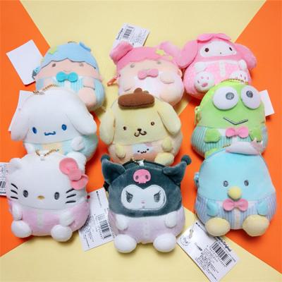 China Custom Fasion 8Cm Kuromi Kitty Cinnamoroll Melody Horn Anime Soft Plush Toys for sale