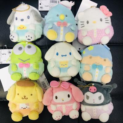 China Fasion 8Cm Pillow Kids Gift Coin Purse Kuromi Cinnamoroll Melody Cat Bag Custom Anime Plush for sale