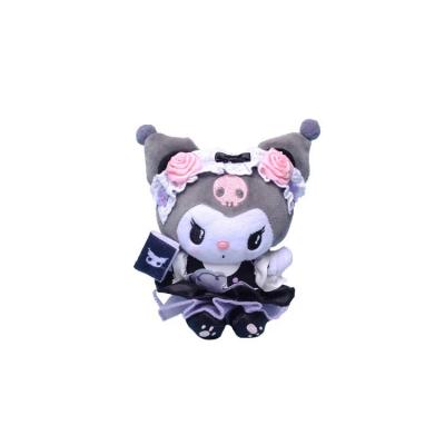 China Fasion 10Cm Cute Doll Kuromi Hanging Head Chain Plush Toy For Kids Gift for sale