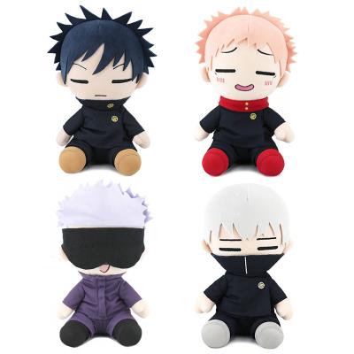 China Fasion 25cm Anime Jujutsu Kaisen Gojo Satoru Yuji Itadori Fushiguro Megumi Plush Doll Anime Child Kid TOY Plush Series for sale