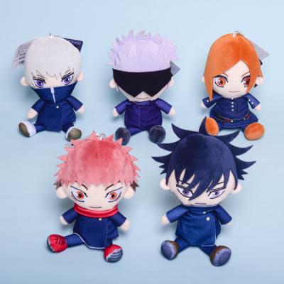 China Fasion 15cm Jujutsu Kaisen Plush Doll Yuji Itadori Cosplay Gojo Satoru Plush Toy Anime Plush Dolls Child's Gift Prop Toy for sale