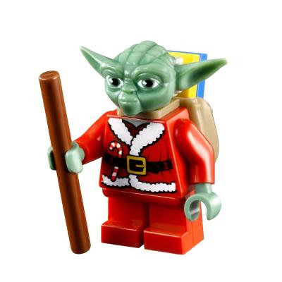 China Christmas Series Santa Claus DIY Bricks Electronic Head Hobby Stared By 4.5cm Toy Wars Yodaeds DIY Building Blocks Figures Oys For Kids for sale