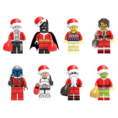 China Electronic Toy 4.5cm DIY Idea Building Block Christmas Series Santa Claus DIY Bricks Christmas Boy Joker Girnch Toys For Children for sale