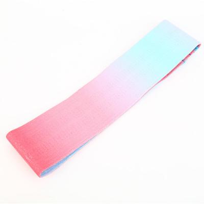 China Custom Adjustable Hip and Exercise Leg Fitness Gradient Color Circle Hip Belt for Yoga Practice Non-Slip Cloth Resistance Band for sale