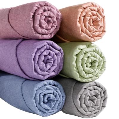 China Cotton 200TC 300TC 400TC 500TC 600TC Breathable Pure Satin Home Colors Stock Bedding Linen Fabric for sale