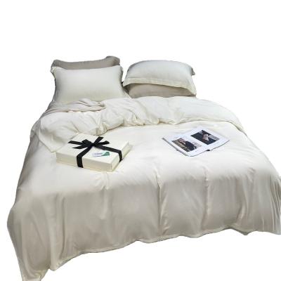 China Factory Wholesale Luxury 100% Cotton Duvet Cover Folded Bedding Set 100% Bamboo Sheets Bedding Set for sale