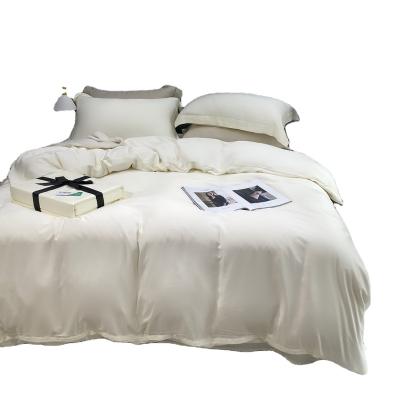 China Factory Wholesale Luxury 100% Cotton Duvet Cover Folded Bedding Set 100% Bamboo Sheets Bedding Set for sale