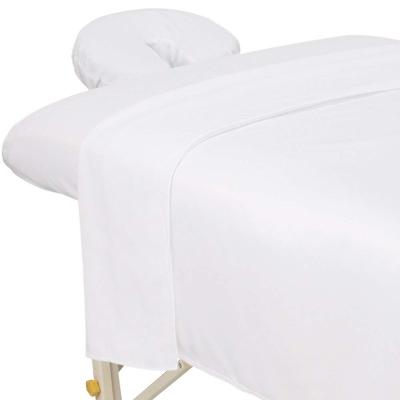 China Anti-Static Soft Massage Table Set Spa Cover Sheet Elastic Microfiber Horizontal Layer Microfiber Fitted Sheet for sale