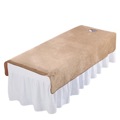 China Anti-static Customized Velvet Bedspread Bedspread Velvet Massage Bed for sale