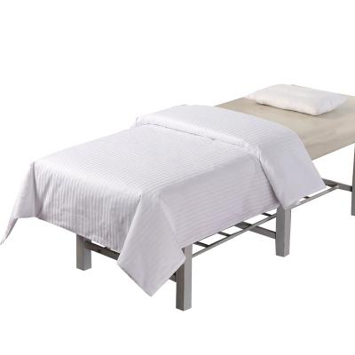 China Microfiber/cotton anti-static soft massage table sheet cover set spa quilt cover spa massage bedspread with logo for sale