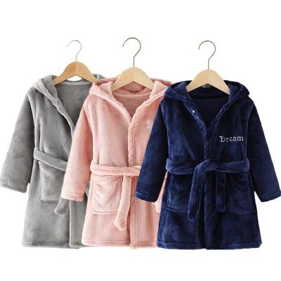 China Robes Bathrobes Kids Wholesale Customized Bathrobes Mom and Kind Microfiber Kids Bathrobe for sale