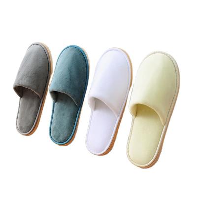 China Slippers Customized Hotel Spa Guest Comfort White Waffle Four Seasons Bathroom Disposable Hotel Stylish Slippers for sale