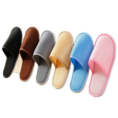 China Slippers Customized Hotel Spa Guest Slippers For Men And Women Chinese Mesh Slippers Mesh for sale