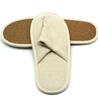 China Slippers Wholesale Hotel Canvas Slippers Cotton Slippers Sustainable Degradable Eco-Friendly Slippers for sale