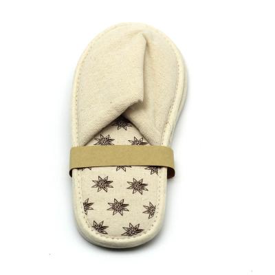 China Slippers Wholesale Indoor Canvas Slippers Hotel Slippers Sustainable Degradable Eco-Friendly Indoor Slippers for sale