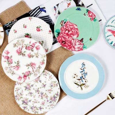 China Sustainable Dubai Hot Sale Custom Design Dishes And Plates Small Ceramic Dishes And Royal Cool Dishes Tableware for sale