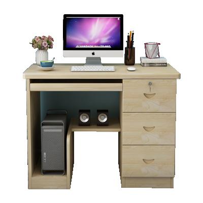 China Drawers With Cutout Wholesale Contemporary Wooden Handle PC Computer Table With Drawers Wooden Desk Computer Table For Apartment for sale