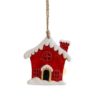 China Custom Made Eco-Friendly Snowman Reindeer Sock House Ornament Christmas Tree Hanging Ornaments for sale