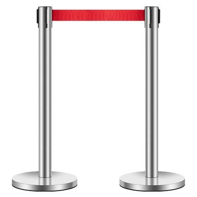 China Hot Sale 300cm Public Space/Hotel/Hospital Security Brackets For Crowd Control Retractable Tape Barrier Queue Line for sale