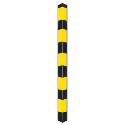 China Durable Reflective Stripe Durable/Reflective/Safe 1000MM Yellow Rubber Corner Guard Protect Wall For Gym And Black for sale