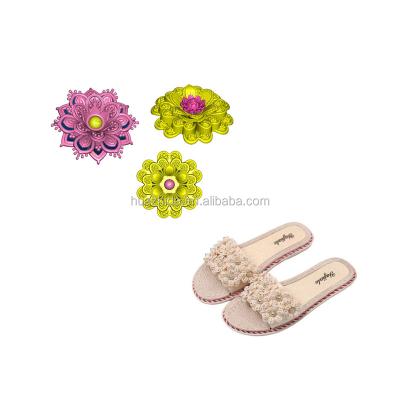 China PVC aluminum shoes 3d flower mold pvc flower mold for shoe decoration accessories for sale