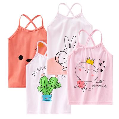 China New Children's Breathable Summer Cotton Vest Girls Underwear Baby Thin Sling Tank Tops T-shirts 4233 23 for sale