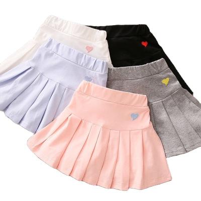 China Girls summer 2021 breathable new fashion pleated children's embroidery skirt skirts P4341 for sale