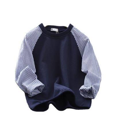 China Breathable Spring And Sleeve Autumn Boys Long Sleeve T-shirt KIDS Splice T-shirt Children's Clothing Top P121 for sale