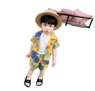 China Lovely Baby Summer Boys Summer Clothes Casual Suit Children's Short Sleeve Sportswear Sets P6002 for sale