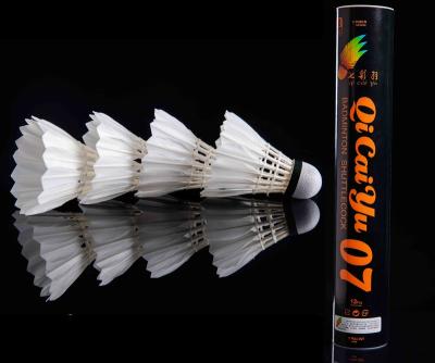 China Cork Shuttlecock Duck Feather Badminton Shuttlecock Cork QiCiaYu Competitive Price Sandwich Badminton For Training for sale