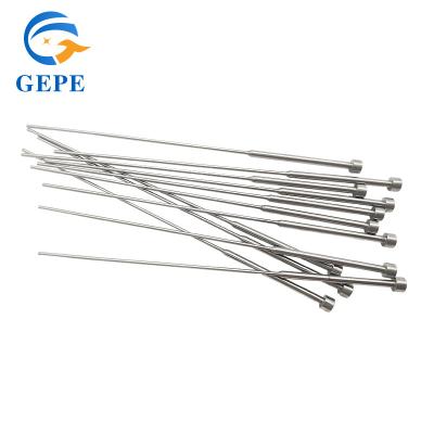 China GCr15 Precision Step Ejector Pin slijtagebestendige voor kunststofvormen Te koop