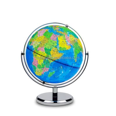 China 22.8cm European Style World Map Globe Desktop English Political Room Decoration Home Furniture Globe for sale