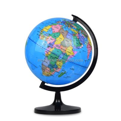 China Education 20cm Premium Quality 8inch Desktop Decorative Globe On Black Geography And Stand Teaching Resources for sale