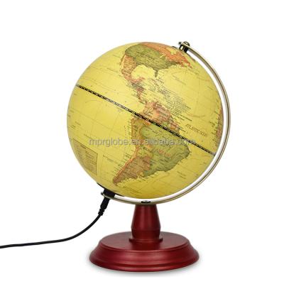 China Illuminated globe by political heritage of the world of antiquity 20cm for sale