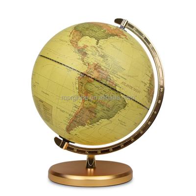 China 30cm World Political Globe 12inch Globe Map Desk Decor Earth Political Globe With Meridian And Metal Base for sale