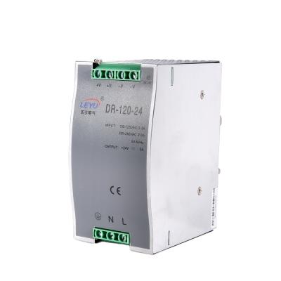 China DR-120-48 Industrial Automation AC to DC 120w 48v 2.5a Plastic Case Industrial Din Rail Power Supply for sale