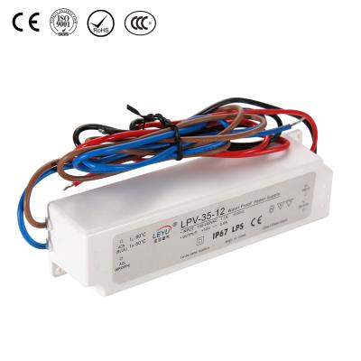 China 35W 12V 3A Waterproof Outdoor DC Power Supply 148*40*30mm (L*W*H) for sale