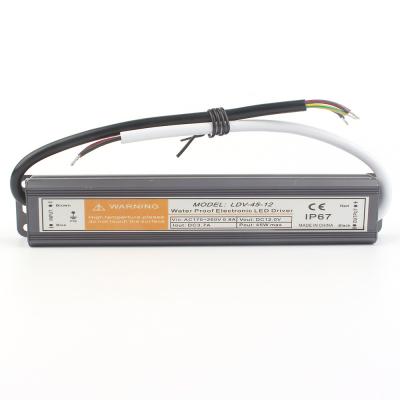 China LED Lighting AC LDV-50 to DC12V 24V 50W Constant Voltage Waterproof LED Driver ip67 Power Supply for sale