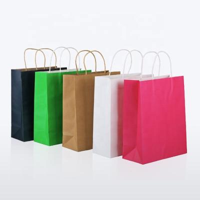 China Free Sample Security Free Sample Colorful Luxury Custom Size Paper Handle Paper Bag Kraft Paper Shopping Bag for sale