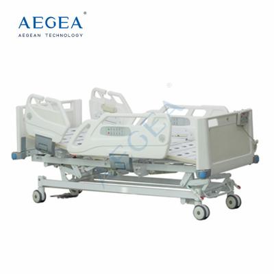 China AG-BR005 5-function patient intensive care icu electric hospital bed with cpr function for sale